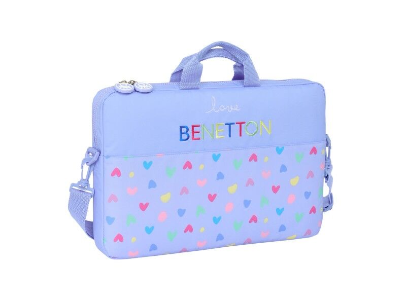 Torba na Laptopa Benetton Lila Liliowy 40 x 27 x 4 cm