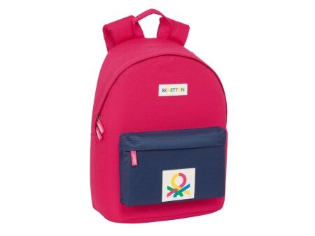 Plecak na Laptopa Benetton benetton wiśniowy Granatowy 31 x 41 x 16 cm