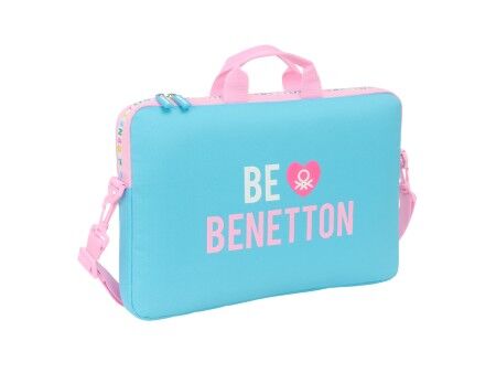 Torba na Laptopa Benetton Unique Różowy Turkusowy 40 x 27 x 4 cm