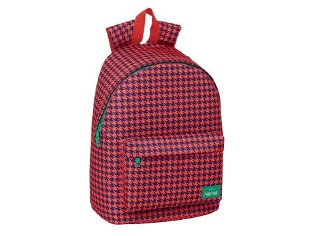 Plecak na Laptopa Nait Nait Pata de gallo coral Koral 31 x 41 x 16 cm