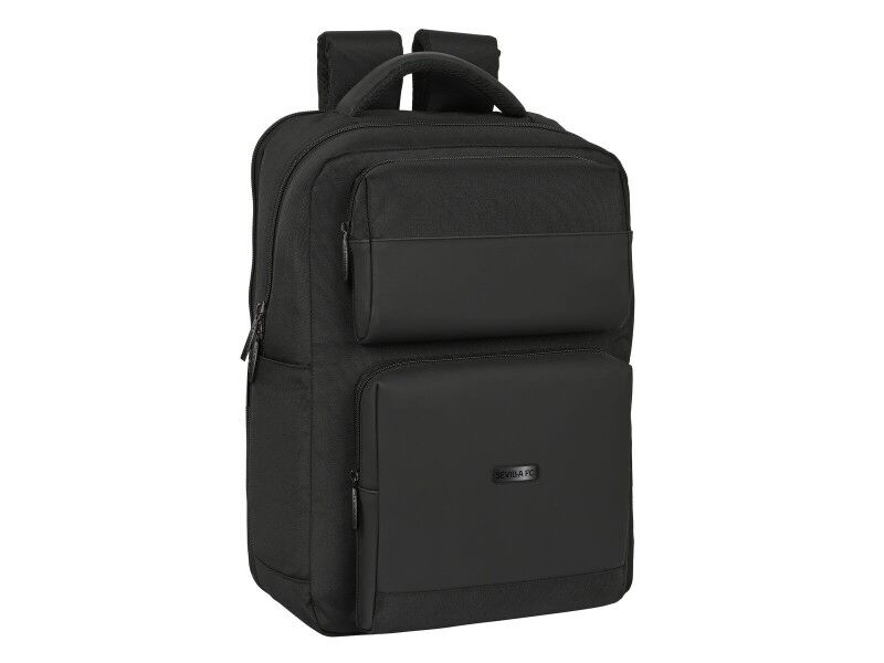 Plecak na Laptopa Sevilla Fútbol Club Premium 15,6'' Czarny (31 x 44 x 13 cm)