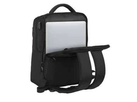 Plecak na Laptopa Sevilla Fútbol Club Premium 15,6'' Czarny (31 x 44 x 13 cm)