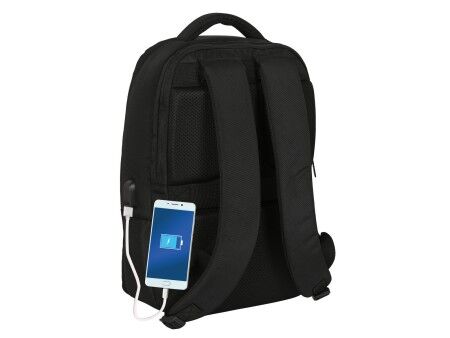 Plecak na laptopa i tableta z wyjściem USB Capitán América Czarny