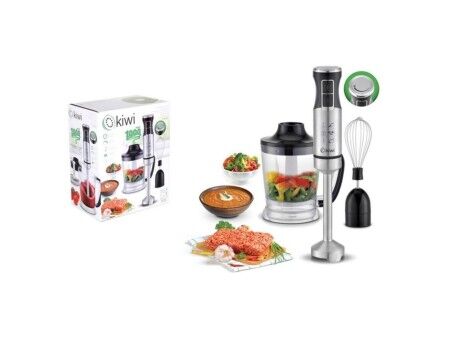 Zestaw Blender Ręczny Kiwi KHB-4437 1 L 1000W Stal nierdzewna