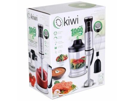 Zestaw Blender Ręczny Kiwi KHB-4437 1 L 1000W Stal nierdzewna