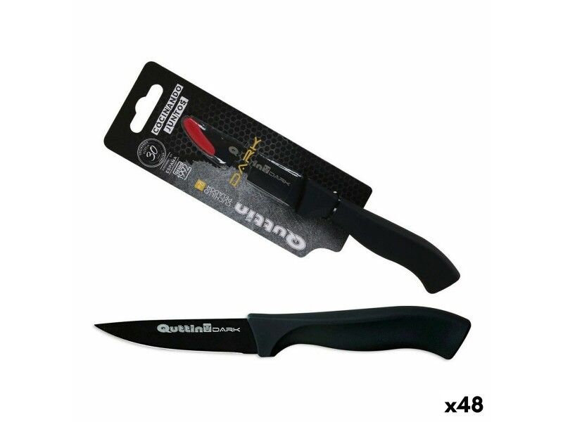 Zestaw Noży Obierająych Quttin Dark 19 x 2 x 2 cm 1 mm (48 Sztuk)