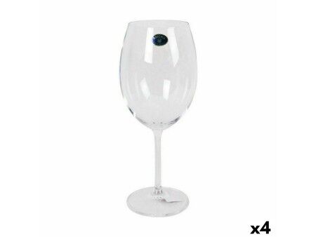 Zestaw kubków Bohemia Crystal Clara Wino 580 ml 6 Części (4 Sztuk)