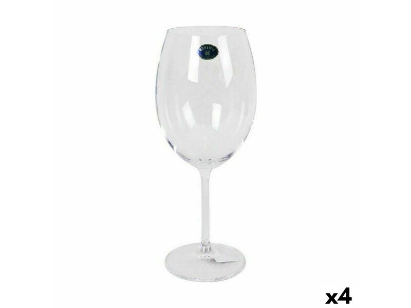 Zestaw kubków Bohemia Crystal Clara Wino 580 ml 6 Części (4 Sztuk)