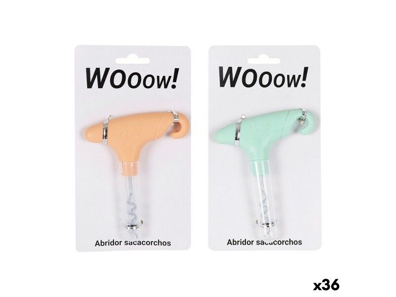Otwieracz z Korkociągiem 9,5 x 11 cm (36 Sztuk)