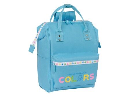 Plecak na Laptopa Benetton Spring Błękitne niebo 27 x 40 x 19 cm