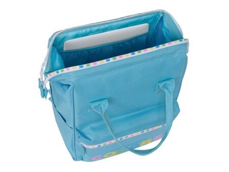 Plecak na Laptopa Benetton Spring Błękitne niebo 27 x 40 x 19 cm