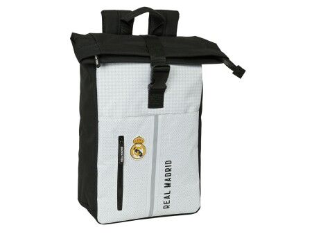 Plecak na Laptopa Real Madrid C.F. 24/25 Biały Szary 28 x 42 x 13 cm