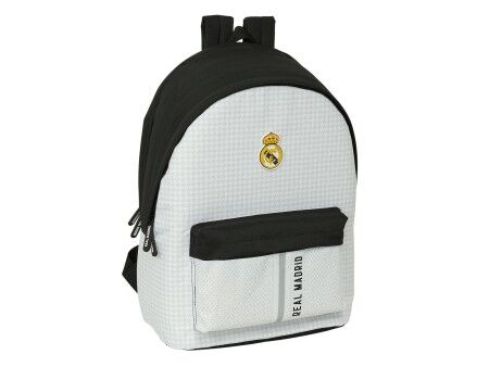Plecak na Laptopa Real Madrid C.F. 24/25 Biały Szary 31 x 44 x 18 cm 15,6"