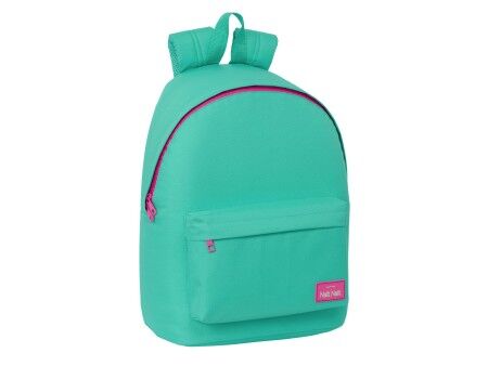 Plecak na Laptopa Nait Nait Mint Kolor Zielony 31 x 41 x 16 cm