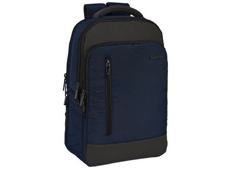 Plecak na laptopa i tableta z wyjściem USB Safta Business Ciemnoniebieski (29 x 44 x 15 cm)