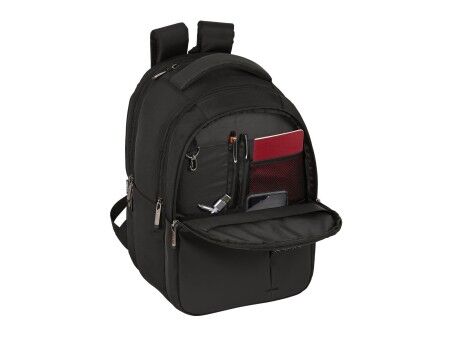 Plecak na laptopa i tableta z wyjściem USB Safta Business Czarny (31 x 45 x 23 cm)