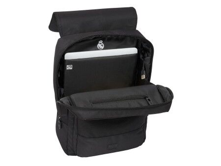 Plecak na Laptopa Real Madrid C.F. Premium Czarny 29 x 39 x 12 cm