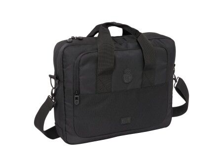 Torba na Laptopa Real Madrid C.F. Premium Czarny 40 x 33 x 9 cm
