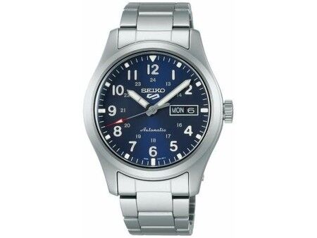 Zegarek Męski Seiko SPORTS AUTOMATIC Czarny Srebrzysty