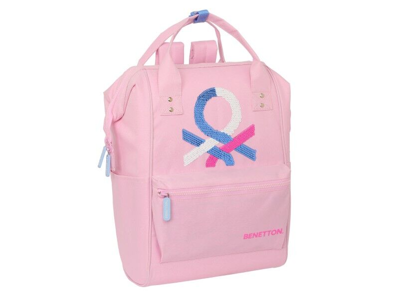 Plecak na Laptopa Benetton benetton Różowy 27 x 40 x 19 cm