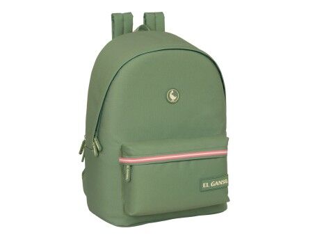 Plecak na Laptopa El Ganso +usb el ganso basics Kolor Zielony 31 x 44 x 18 cm