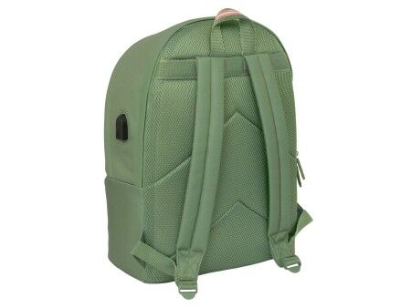 Plecak na Laptopa El Ganso +usb el ganso basics Kolor Zielony 31 x 44 x 18 cm