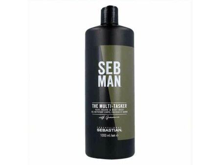 Żel, Szampon i Odżywka3 w 1 Seb Man The Multitasker Włosy Broda 1 L
