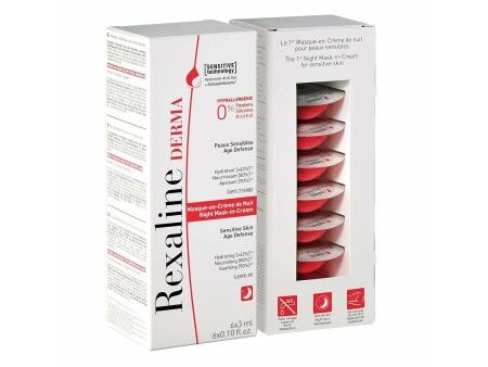 Maseczka Nawilżająca na Noc Rexaline Derma 3 ml x 6 Skóra wrażliwa