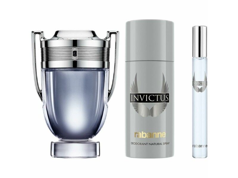 Zestaw Perfum dla Mężczyzn Paco Rabanne Invictus 3 Części