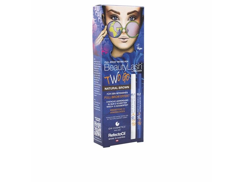 Farba do rzęs RefectoCil BeautyLash Two Go Natural Brown 2 Części Farba do rzęs RefectoCil BeautyLash Two Go Natural Brown 2 Części