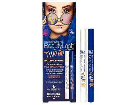 Farba do rzęs RefectoCil BeautyLash Two Go Natural Brown 2 Części