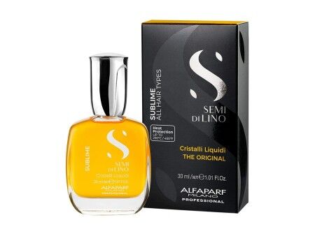 Olejek do Włosów Semi Di Lino Sublime Cristal Liquid The Original Alfaparf Milano Semi Di Lino 30 ml