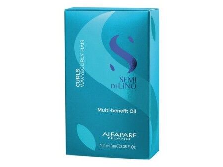 Olejek do Włosów Alfaparf Milano Semi Di Lino Wielofunkcyjny Włosy Kręcone (100 ml)