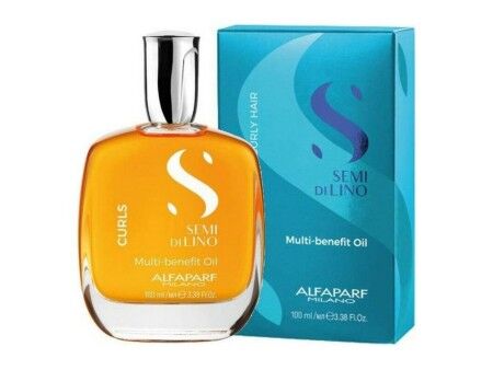 Olejek do Włosów Alfaparf Milano Semi Di Lino Wielofunkcyjny Włosy Kręcone (100 ml)