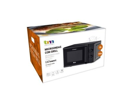 Mikrofalówka z Grillem TM Electron Czarny 700 W 20 L