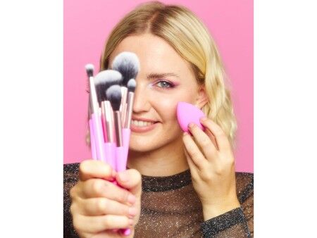 Zestaw Pędzli do Makijażu Revolution Make Up The Brush Edit Różowy 8 Części