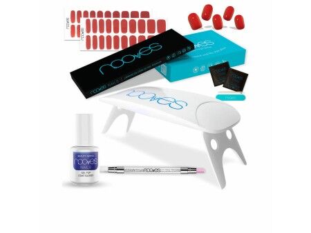 Zestaw do Manicure Nooves Premium Czerwony Żelowe tipsy do paznokci 8 Części