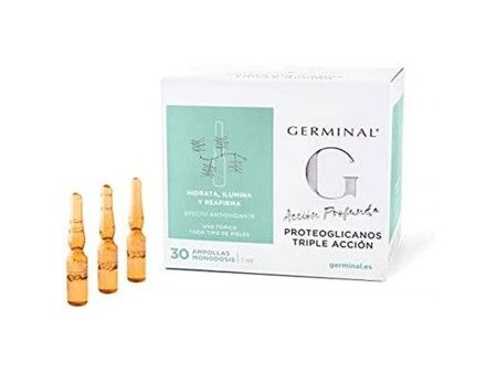 Kuracja Przeciwstarzeniowa na Twarz i Szyję Germinal Acción Profunda Proteoglicanos 30 x 1 ml