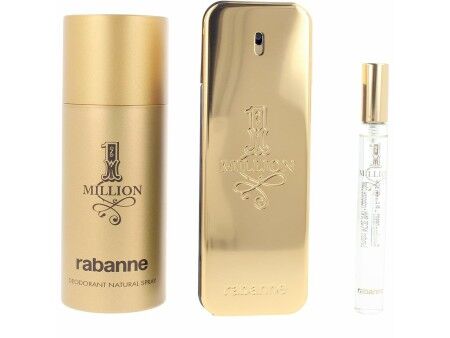 Zestaw Perfum dla Mężczyzn Paco Rabanne 1 MILLION 3 Części