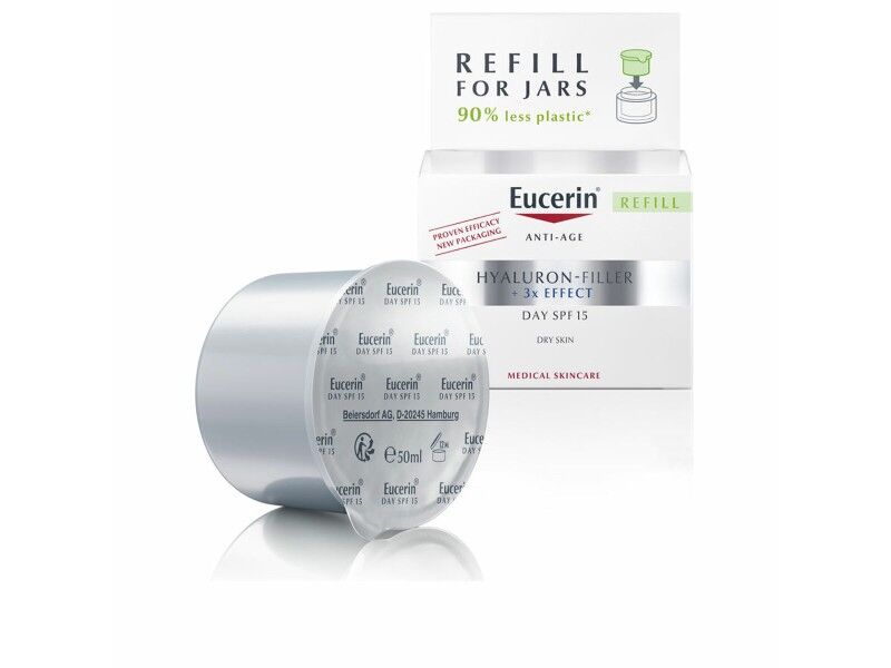 Krem do Twarzy Eucerin Hyaluron Filler Część Zapasowa Sucha Skóra 50 ml Spf 15