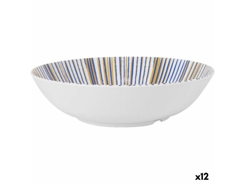 Miska do Sałatki La Mediterránea Irys Melamina 25 x 6,5 cm (12 Sztuk)