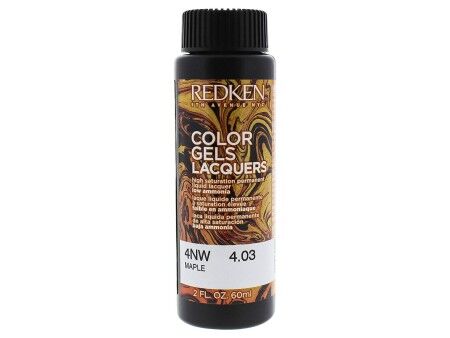 Koloryzacja permanentna Redken Color Gel Lacquers 4NW-maple (3 x 60 ml)