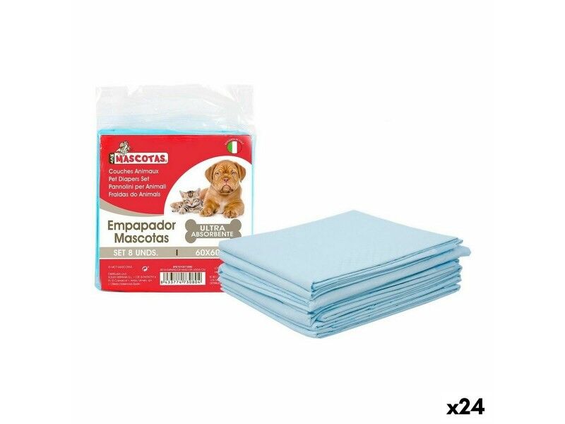 Podkładki dla zwierzt MCT mascotas 60 x 60 cm (8 Części) (24 Sztuk) (8 pcs)(60 x 60 cm)