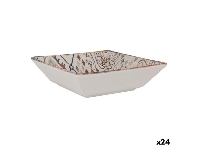 Miska do Sałatki La Mediterránea Grecia Porcelana 18 x 18 x 5 cm (24 Sztuk)