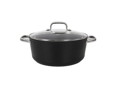 Garnek ze Szklaną Pokrywką Quttin Spiral Ø 28 cm Kute aluminium (2 Sztuk)