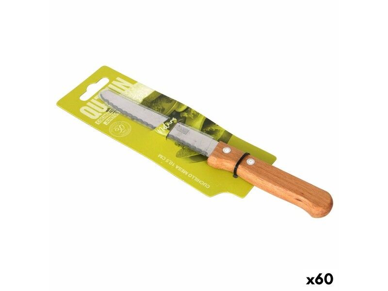 Nóż stołowy Quttin 49893 10,5 cm Drewno 21 cm (60 Sztuk)