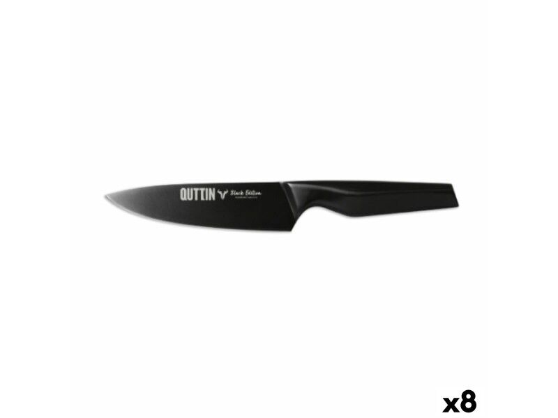 Nóż kuchenny Quttin Black Edition 16 cm (8 Sztuk)