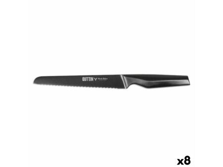 Nóż do chleba Quttin Black Edition 8 Sztuk 20 cm