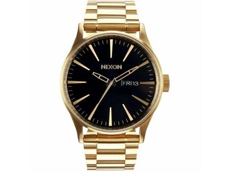 Zegarek Męski Nixon A356-510 Czarny Złoto