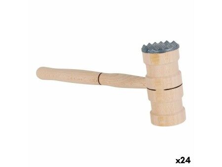 Tłuczek Kuchenny Quttin Quttin Metal drewno bukowe 26 x 11 x 5 cm